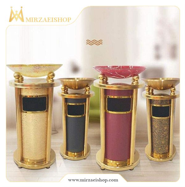 سطل زباله چوبی لوکس - کد 12262